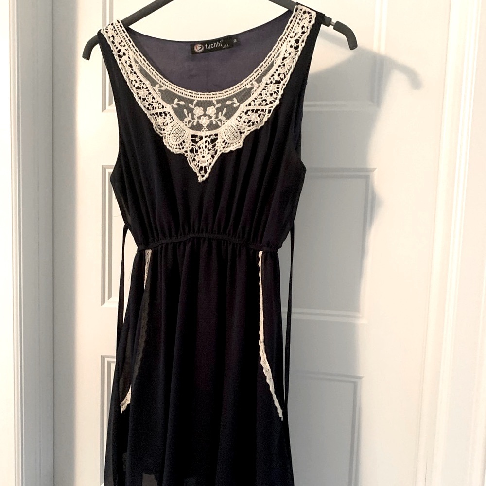 Boho dress with crochet details